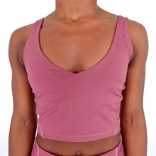 Load image into Gallery viewer, Bold Crop Tank- Dusty Rose
