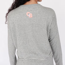 Load image into Gallery viewer, Be Bold Crop Crew in Heather Grey
