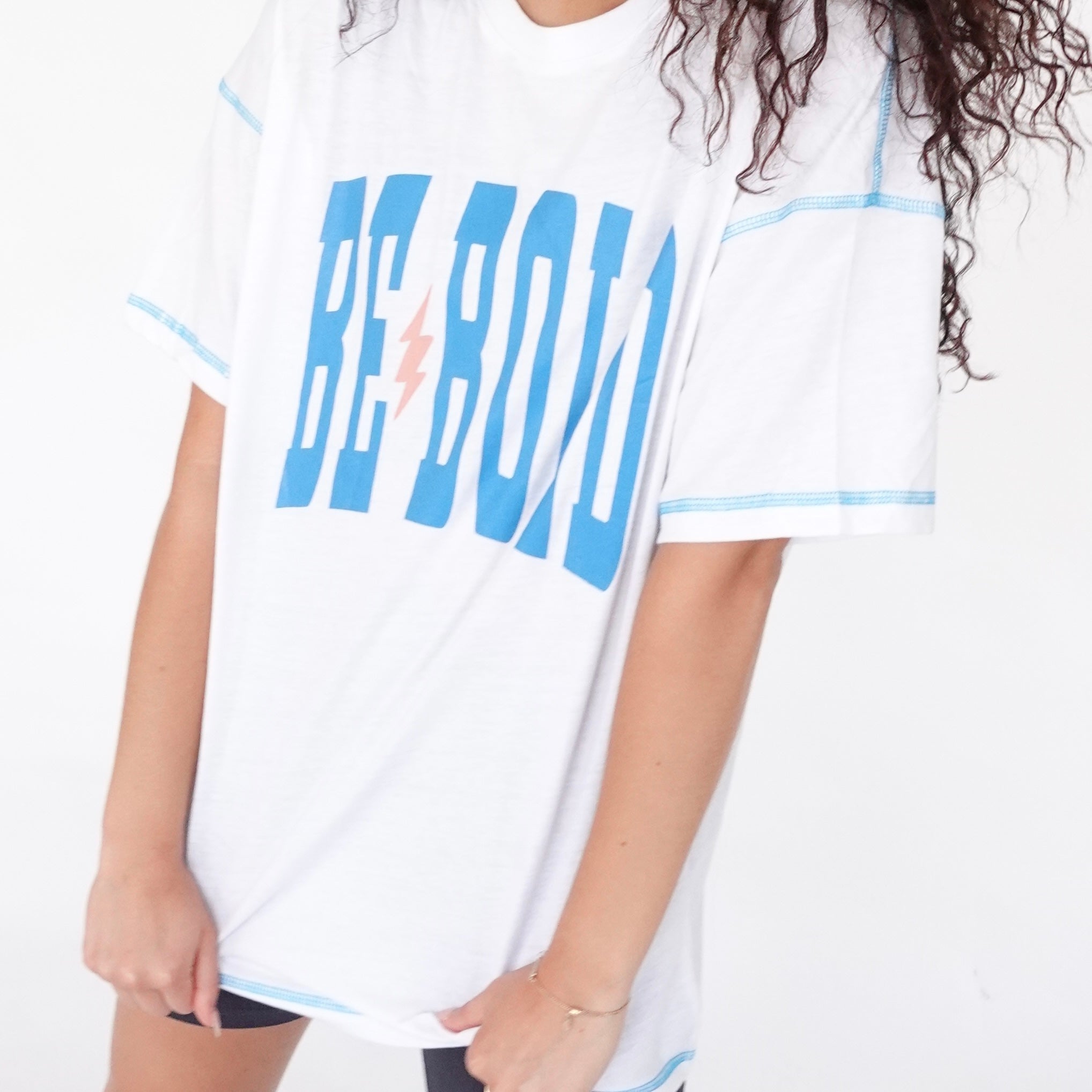 Tシャツ・カットソー WHITE AND BLUE COTTON T-SHIRT 楽天市場】COTTON from the U.S.フレンチスリーブTシャツ
