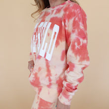 Load image into Gallery viewer, Be Bold Oversized Crew in Sunrise Tie Dye
