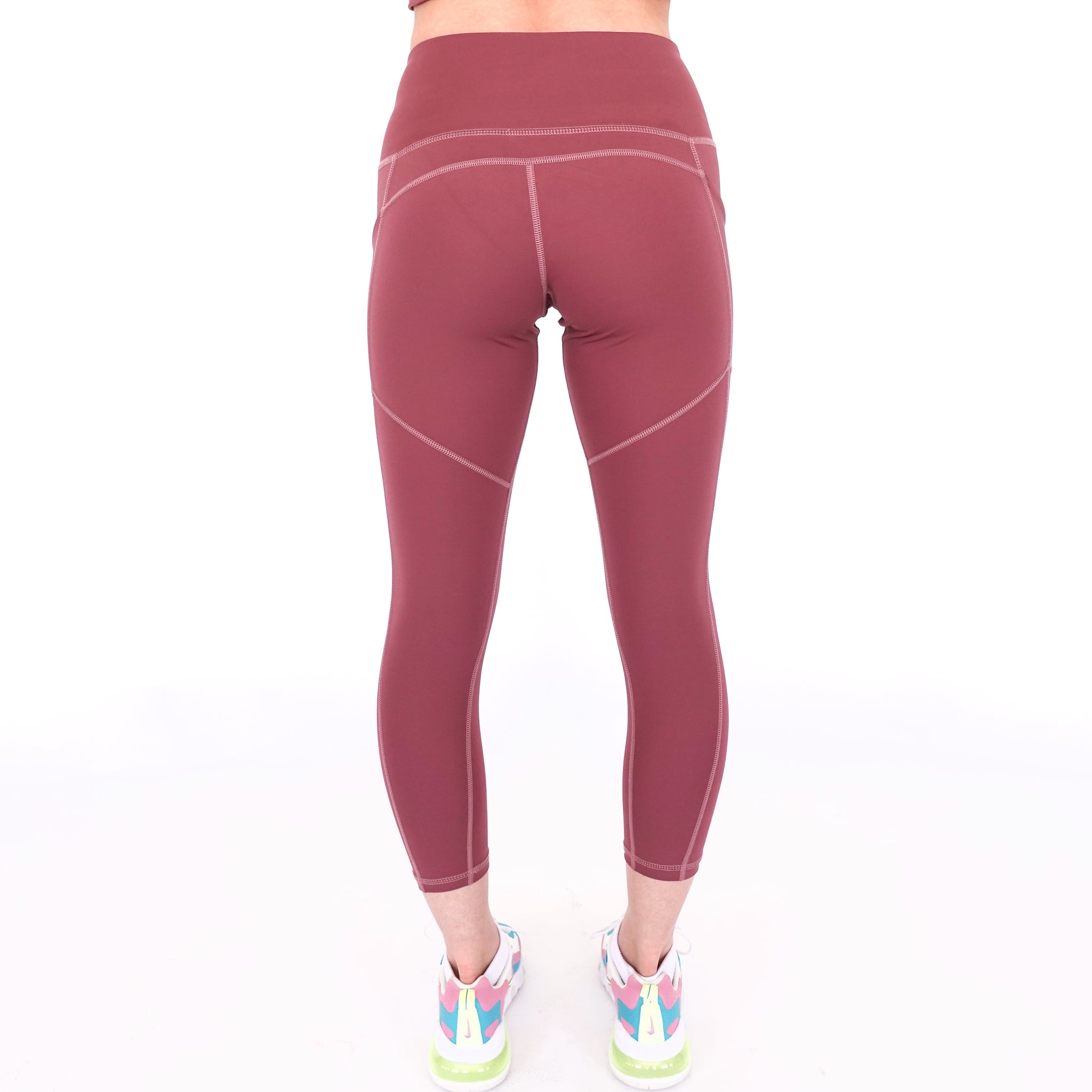 Seamless leggings PUSH UP modeling and slimming, SUNNY K113 dusty pink  MITARE Size S Color Dusty pink