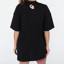 Load image into Gallery viewer, Be Bold Oversized T-Shirt (Black with Rainbow Be Bold)
